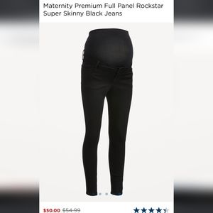 Old Navy Maternity Rockstar skinny jeans, size 8